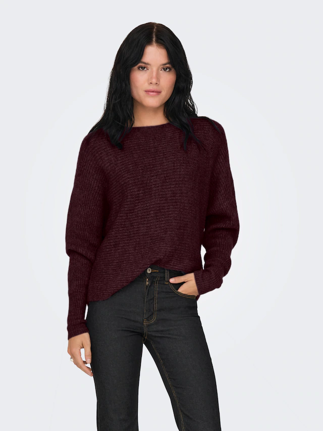 ONLY Strickpullover »ONLDANIELLA L/S PULLOVER KNT NOOS« Materialmix, regular fit