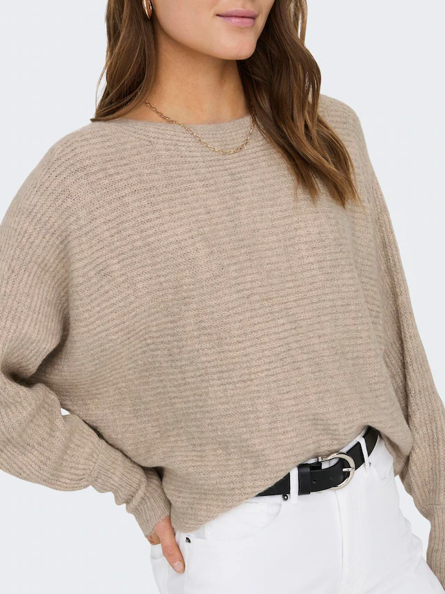 ONLY Strickpullover »ONLDANIELLA L/S PULLOVER KNT NOOS« Materialmix, regular fit