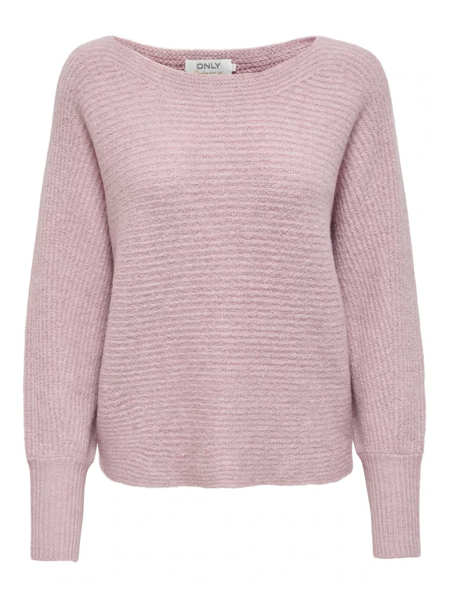 ONLY Strickpullover »ONLDANIELLA L/S PULLOVER KNT NOOS« Materialmix, regular fit
