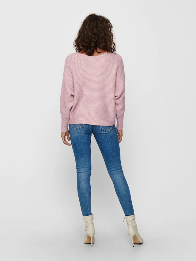 ONLY Strickpullover »ONLDANIELLA L/S PULLOVER KNT NOOS« Materialmix, regular fit