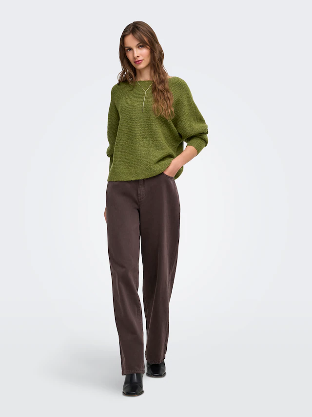 ONLY Strickpullover »ONLDANIELLA L/S PULLOVER KNT NOOS« Materialmix, regular fit