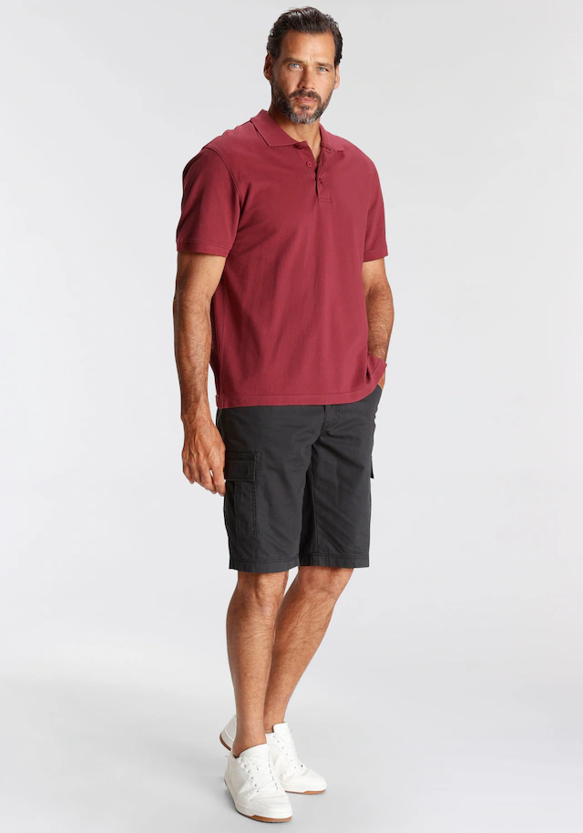 Man's World Poloshirt Kurzarm, lockere Passform, unifarben