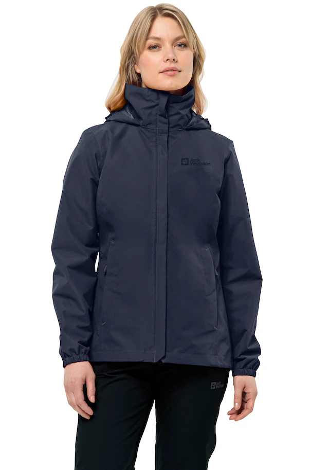 Jack Wolfskin Regenjacke »STORMY POINT 2L JKT W« mit Kapuze mit Kapuze, wasserdicht, winddicht