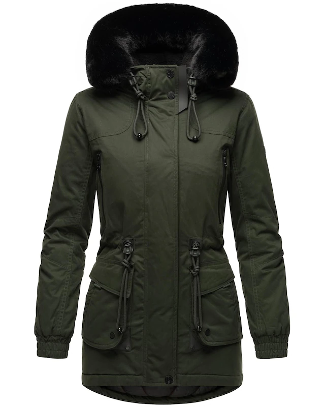 Marikoo Wintermantel »Olessaa« Sportlicher Baumwoll-Parka für den Winter