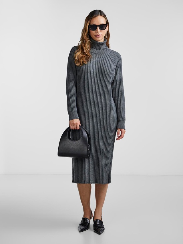Y.A.S Strickkleid »YASMAVI KNIT MIDI ROLLNECK DRESS«