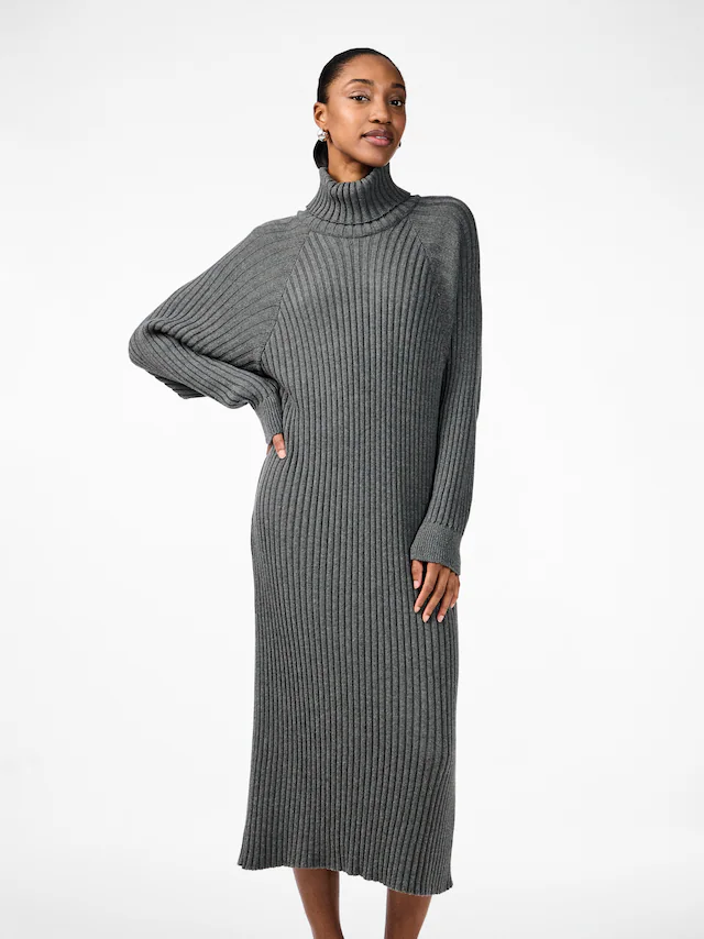 Y.A.S Strickkleid »YASMAVI KNIT MIDI ROLLNECK DRESS«