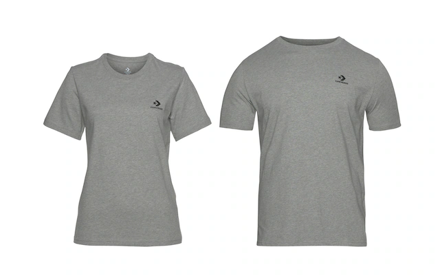 Converse T-Shirt »GO-TO EMBROIDERED STAR CHEVRON TEE« mit Rundhalsausschnitt, Kurzarm, aus Baumwolle, in Single Jersey
