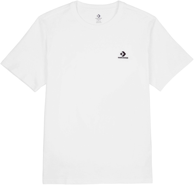 Converse T-Shirt »GO-TO EMBROIDERED STAR CHEVRON TEE« mit Rundhalsausschnitt, Kurzarm, aus Baumwolle, in Single Jersey