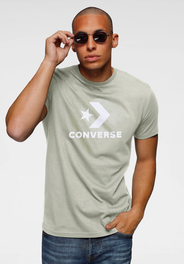 Converse T-Shirt »Unisex GO-TO STAR CHEVRON LOGO STANDARD-FIT« mit Rundhalsausschnitt, aus Baumwolle