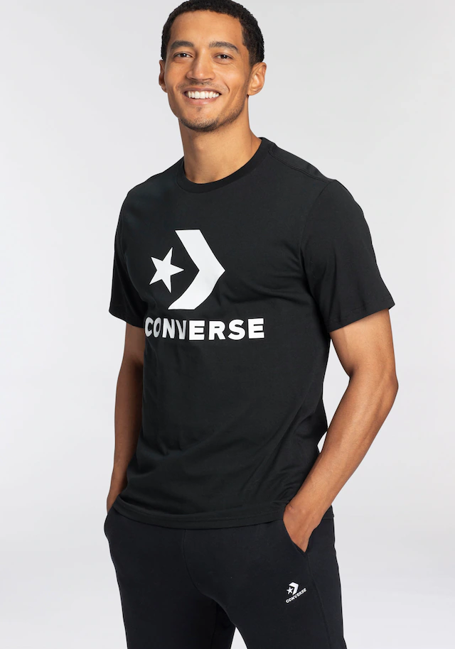 Converse T-Shirt »Unisex GO-TO STAR CHEVRON LOGO STANDARD-FIT« mit Rundhalsausschnitt, aus Baumwolle