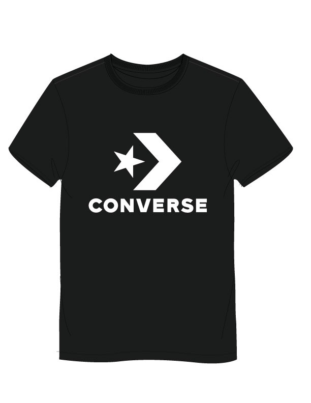 Converse T-Shirt »Unisex GO-TO STAR CHEVRON LOGO STANDARD-FIT« mit Rundhalsausschnitt, aus Baumwolle