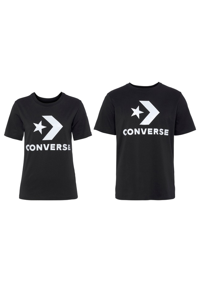 Converse T-Shirt »Unisex GO-TO STAR CHEVRON LOGO STANDARD-FIT« mit Rundhalsausschnitt, aus Baumwolle