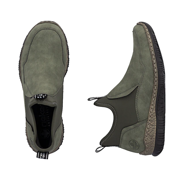 Rieker Schlupfboots Slipper, Slip-on Sneaker, Stiefelette mit MemoSoft-Innensohle
