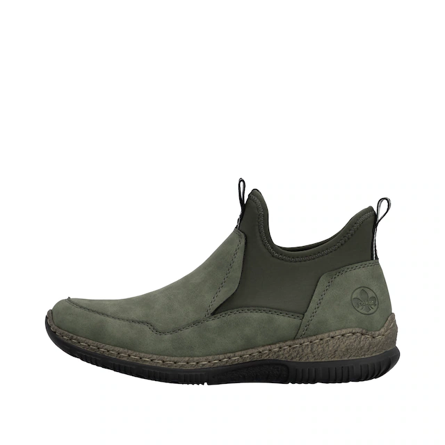 Rieker Schlupfboots Slipper, Slip-on Sneaker, Stiefelette mit MemoSoft-Innensohle