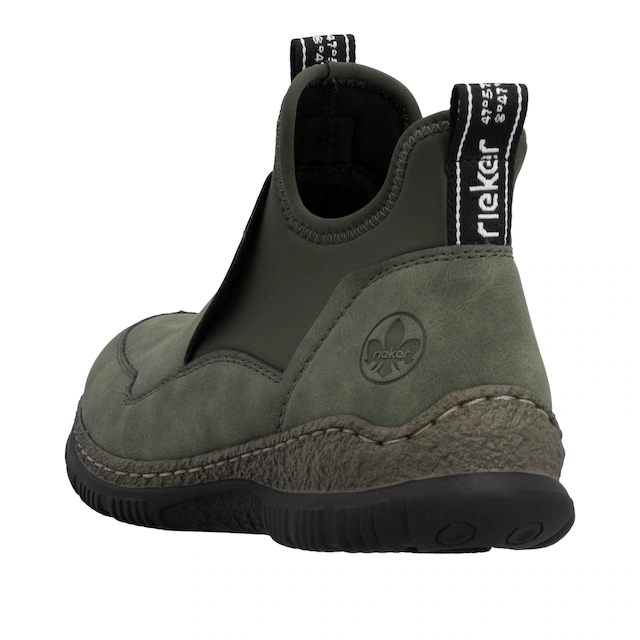 Rieker Schlupfboots Slipper, Slip-on Sneaker, Stiefelette mit MemoSoft-Innensohle