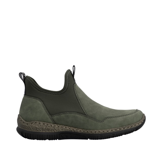 Rieker Schlupfboots Slipper, Slip-on Sneaker, Stiefelette mit MemoSoft-Innensohle