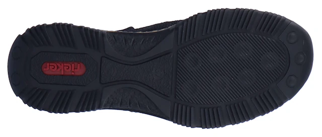Rieker Schlupfboots Slipper, Slip-on Sneaker, Stiefelette mit MemoSoft-Innensohle