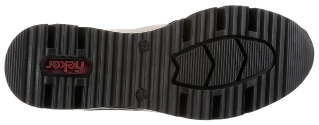 Rieker Schlupfboots Stiefelette, High Top Sneaker mit Reißverschluss auf der Vorderseite