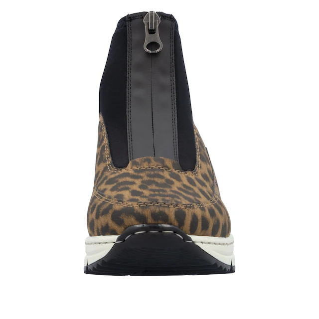 Rieker Schlupfboots Stiefelette, High Top Sneaker mit Reißverschluss auf der Vorderseite