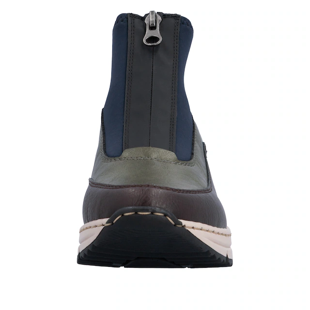 Rieker Schlupfboots Stiefelette, High Top Sneaker mit Reißverschluss auf der Vorderseite