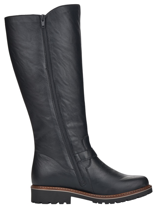 Remonte Winterstiefel , Blockabsatz, Langschaftstiefel, Wechselfußbett, XL-Schaft