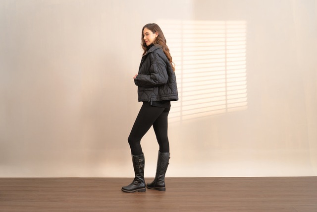 Remonte Winterstiefel , Blockabsatz, Langschaftstiefel, Wechselfußbett, XL-Schaft