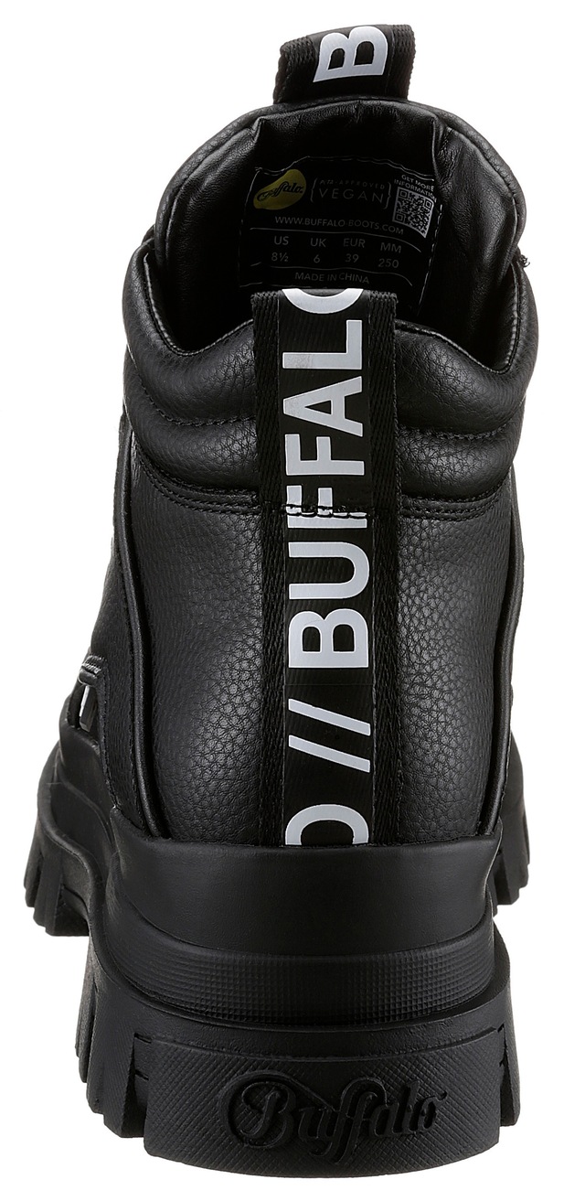 Buffalo Schnürboots »ASPHA NC MID« Schnürstiefelette, High Top Sneaker mit weicher Schaftrandpolsterung