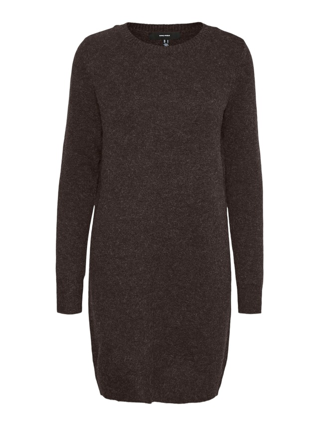 Vero Moda Strickkleid »VMDOFFY LS O-NECK DRESS GA NOOS« Materialmix mit Stretch, locker geschnitten
