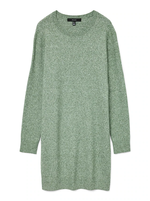 Vero Moda Strickkleid »VMDOFFY LS O-NECK DRESS GA NOOS« Materialmix mit Stretch, locker geschnitten