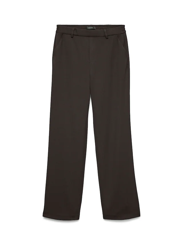 Vero Moda Anzughose »VMMAYA MR STRAIGHT SOLID PANT« Materialmix, mit Stretch, mide rise, straight fit