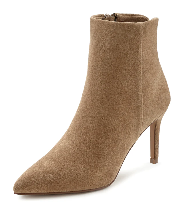 LASCANA High-Heel-Stiefelette »Herbststiefelette, Stiefel,« in elegant spitz zulaufender Form VEGAN