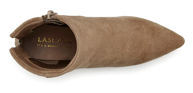 LASCANA High-Heel-Stiefelette »Herbststiefelette, Stiefel,« in elegant spitz zulaufender Form VEGAN