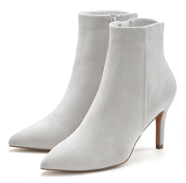 LASCANA High-Heel-Stiefelette »Herbststiefelette, Stiefel,« in elegant spitz zulaufender Form VEGAN