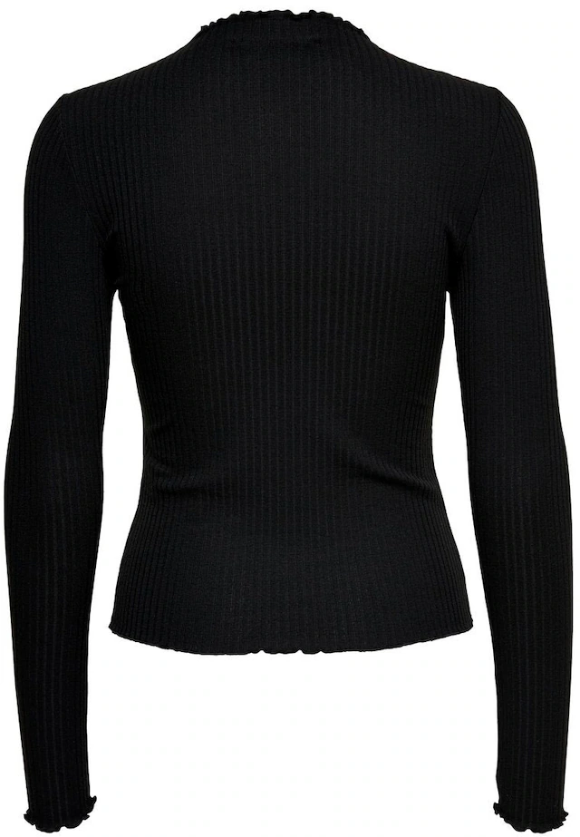 ONLY Langarmshirt »ONLEMMA L/S HIGH NECK TOP« Materialmix