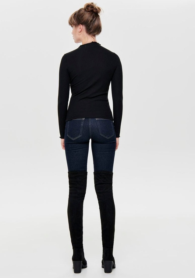 ONLY Langarmshirt »ONLEMMA L/S HIGH NECK TOP« Materialmix
