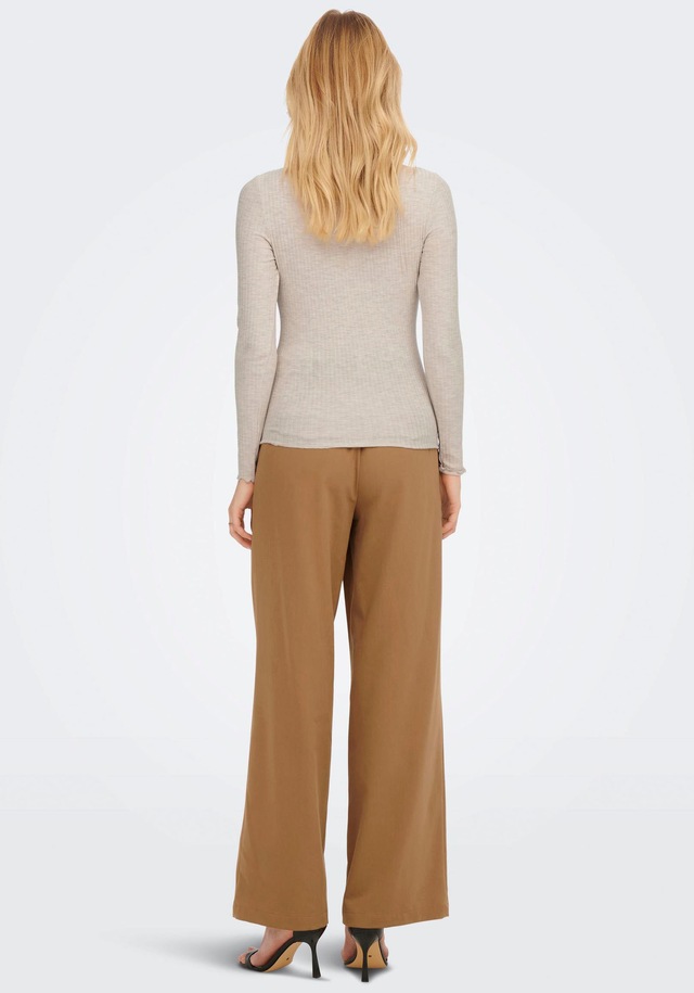 ONLY Langarmshirt »ONLEMMA L/S HIGH NECK TOP« Materialmix