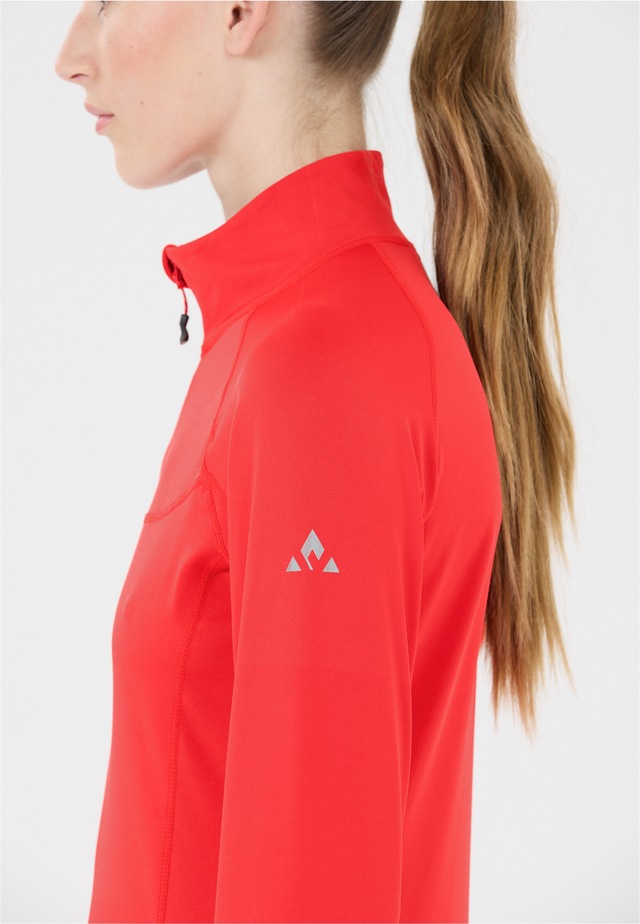 WHISTLER Langarmshirt »Blume« 1 Stk. mit Reißverschluss und Stehkragen