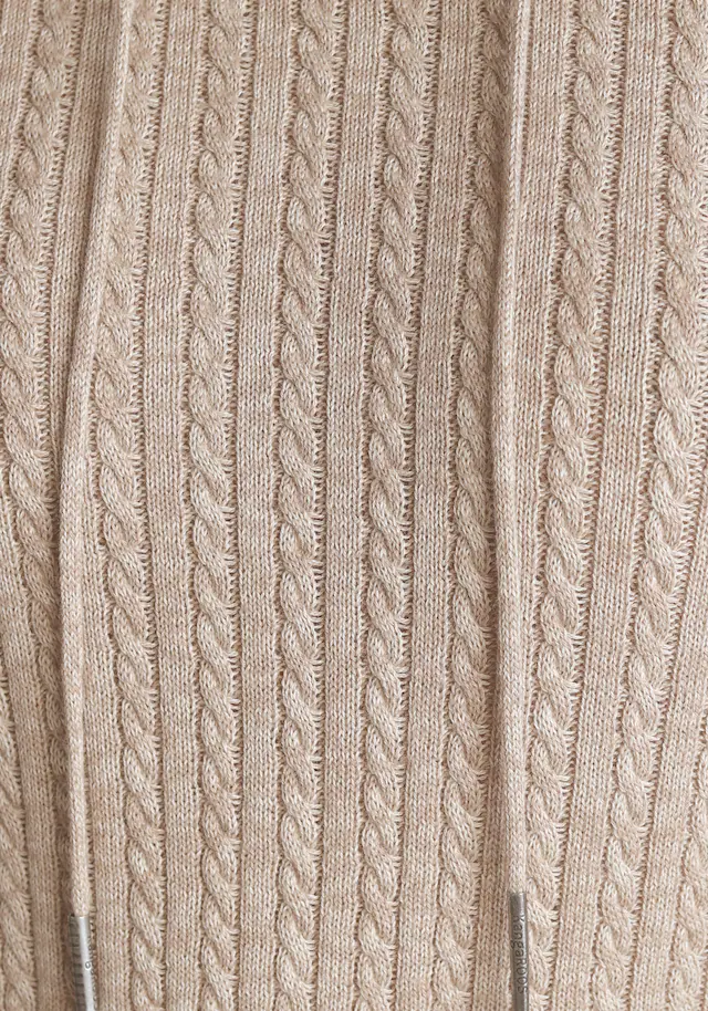 KangaROOS Strickkleid mit Kapuze und Kordelzug, aus Feinstrick