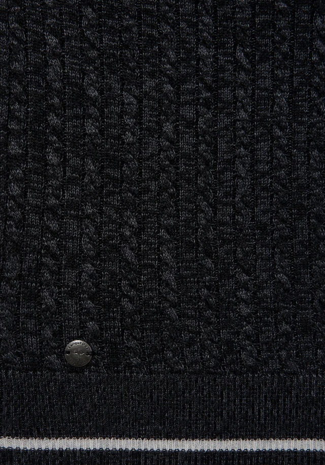 KangaROOS Strickkleid mit Kapuze und Kordelzug, aus Feinstrick