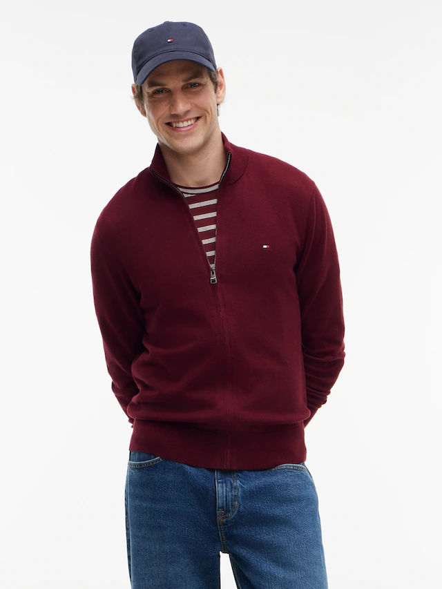 Tommy Hilfiger »PIMA ORG CTN CASHMERE ZIP THRU«