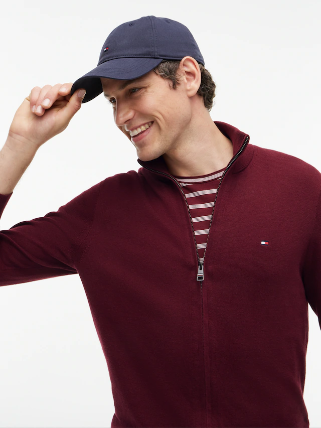 Tommy Hilfiger »PIMA ORG CTN CASHMERE ZIP THRU«