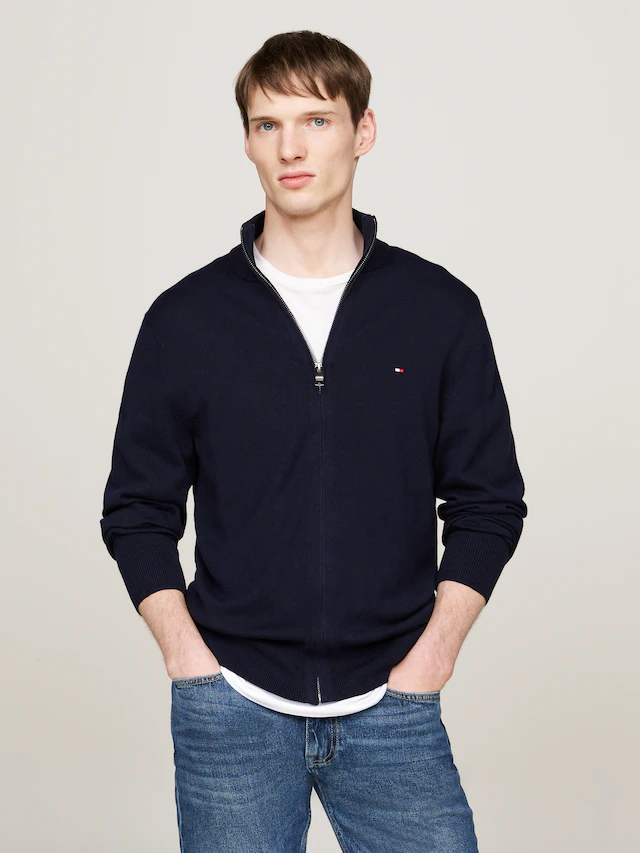 Tommy Hilfiger »PIMA ORG CTN CASHMERE ZIP THRU«