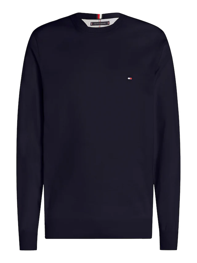 Tommy Hilfiger V-Ausschnitt-Pullover »PIMA ORG CTN CASHMERE V NECK«