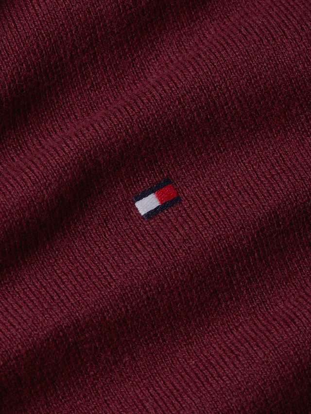 Tommy Hilfiger V-Ausschnitt-Pullover »PIMA ORG CTN CASHMERE V NECK«