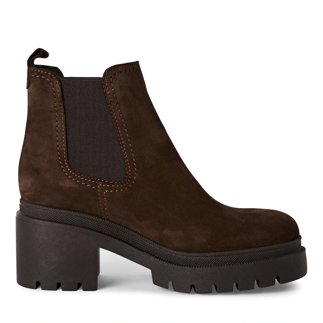 Tamaris Chelseaboots Blockabsatz, Plateau, Stiefelette zum Schlupfen