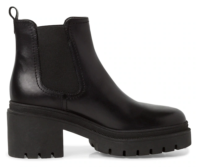 Tamaris Chelseaboots Blockabsatz, Plateau, Stiefelette zum Schlupfen