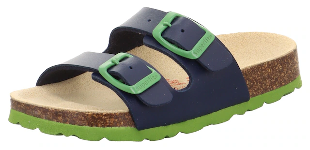 Superfit Pantolette »WMS: mittel« Schlappen, Hausschuh mit Schnallen, Größenschablone zum Download