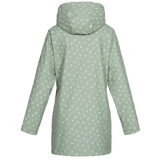 ankerglut Regenjacke »Friesennerz #ankerglutwolke Regenmantel, Longjacket« mit Kapuze auch in Großen Größen erhältlich