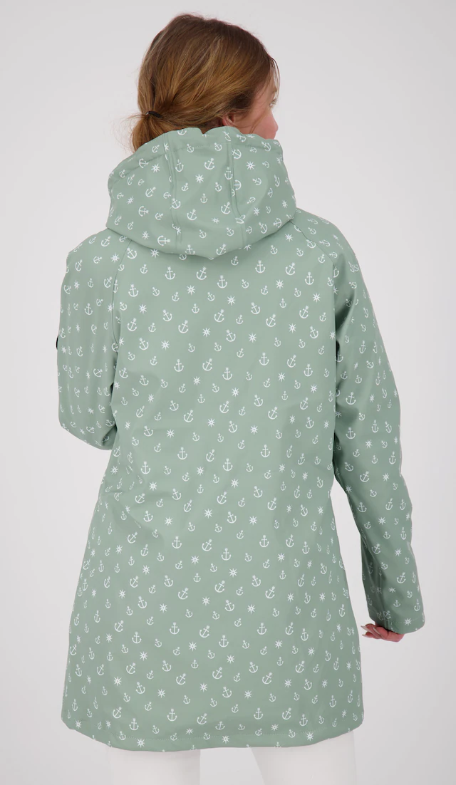 ankerglut Regenjacke »Friesennerz #ankerglutwolke Regenmantel, Longjacket« mit Kapuze auch in Großen Größen erhältlich