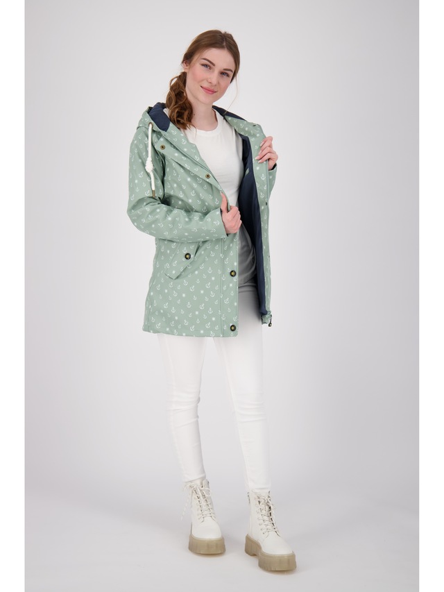 ankerglut Regenjacke »Friesennerz #ankerglutwolke Regenmantel, Longjacket« mit Kapuze auch in Großen Größen erhältlich
